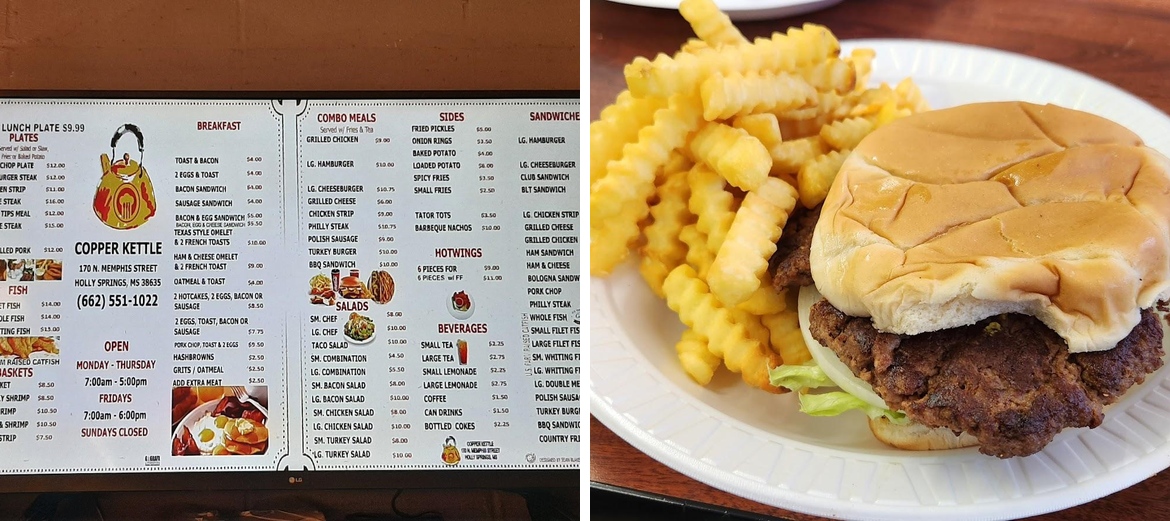 Copper Kettle Menu