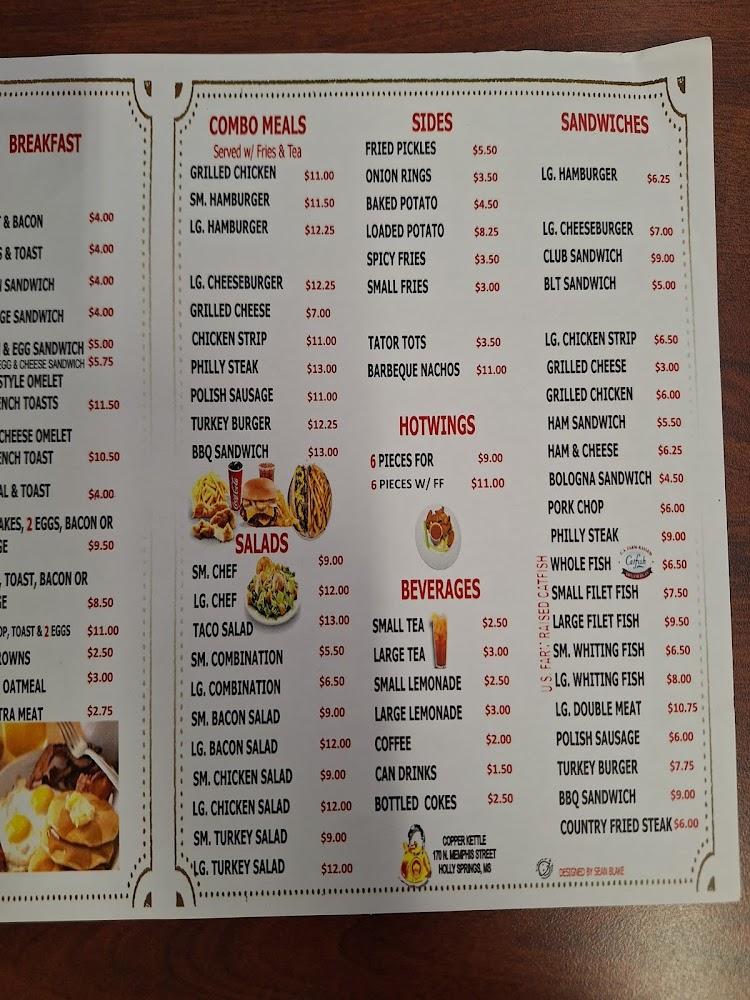Copper Kettle Menu image 2
