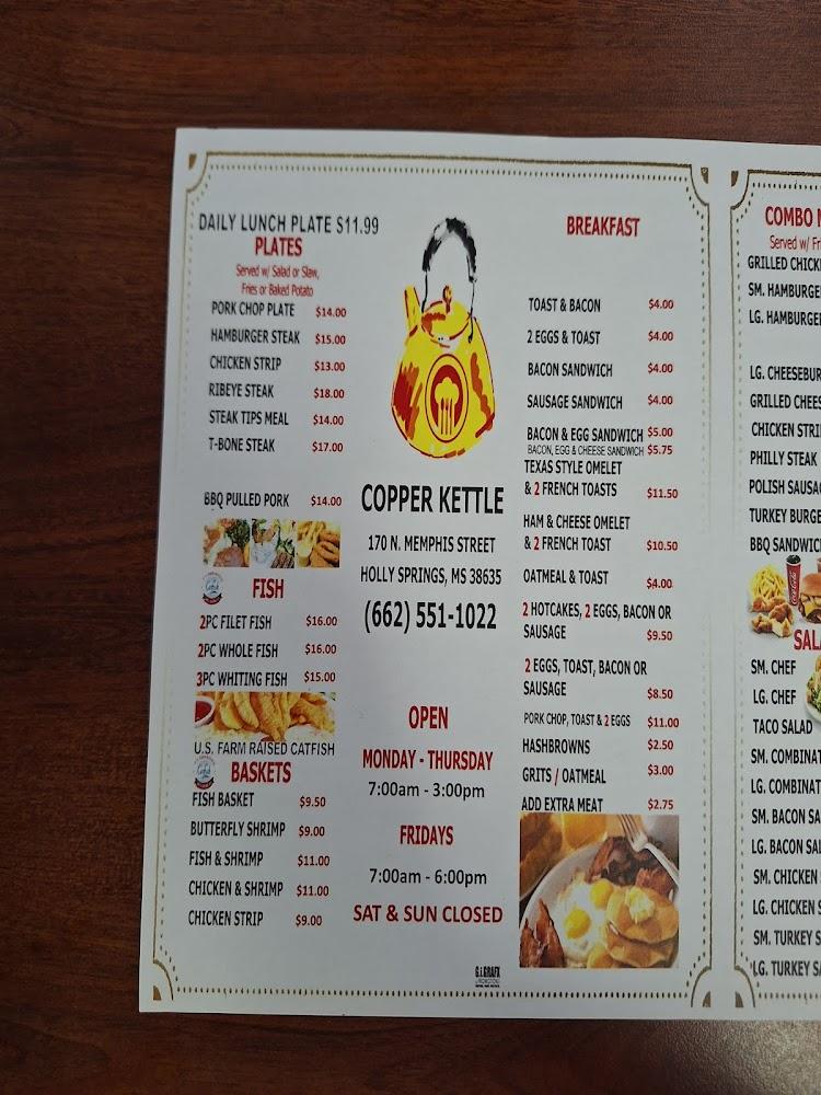Copper Kettle Menu image 3