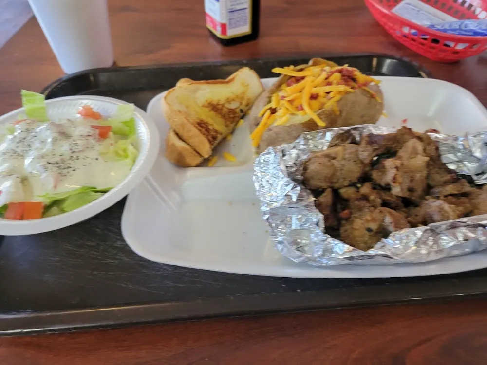 Sirloin Tips Baked Potato Salad